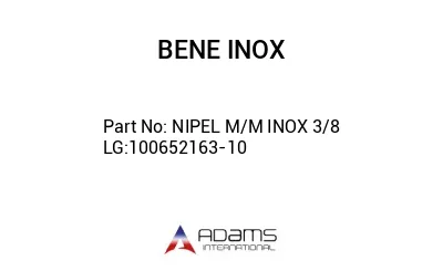 NIPEL M/M INOX 3/8 LG:100652163-10