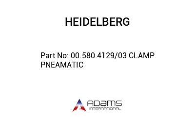 00.580.4129/03 CLAMP PNEAMATIC