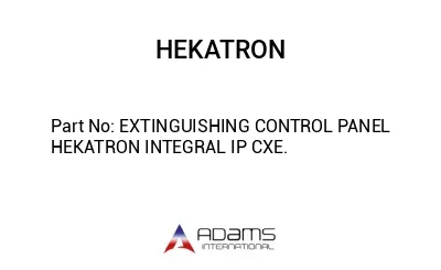 EXTINGUISHING CONTROL PANEL HEKATRON INTEGRAL IP CXE.