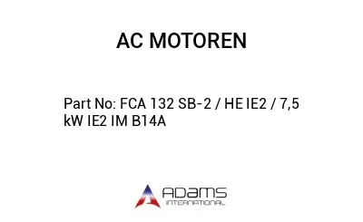 FCA 132 SB-2 / HE IE2 / 7,5 kW IE2 IM B14A