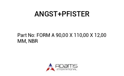 FORM A 90,00 X 110,00 X 12,00 MM, NBR