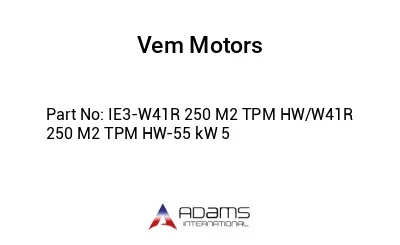 IE3-W41R 250 M2 TPM HW/W41R 250 M2 TPM HW-55 kW 5