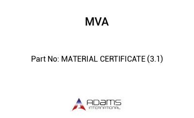 MATERIAL CERTIFICATE (3.1)