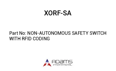 NON-AUTONOMOUS SAFETY SWITCH WITH RFID CODING