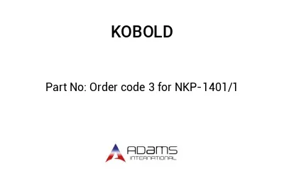 Order code 3 for NKP-1401/1