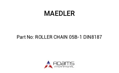 ROLLER CHAIN 05B-1 DIN8187